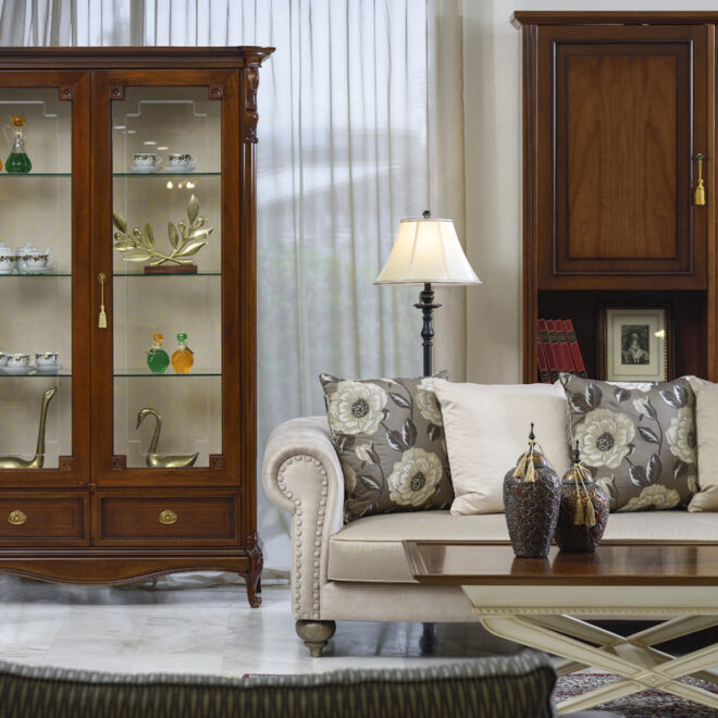 Ginevra-bitrina-klasiki|Βιτρίνα Κλασική με τέσσερα ράφια|Βιτρίνα-1φ-Ginevra