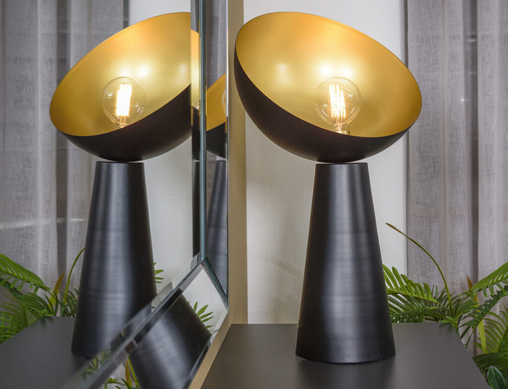 Φωτιστικό Μεταλλικό Μαύρο Χρυσό