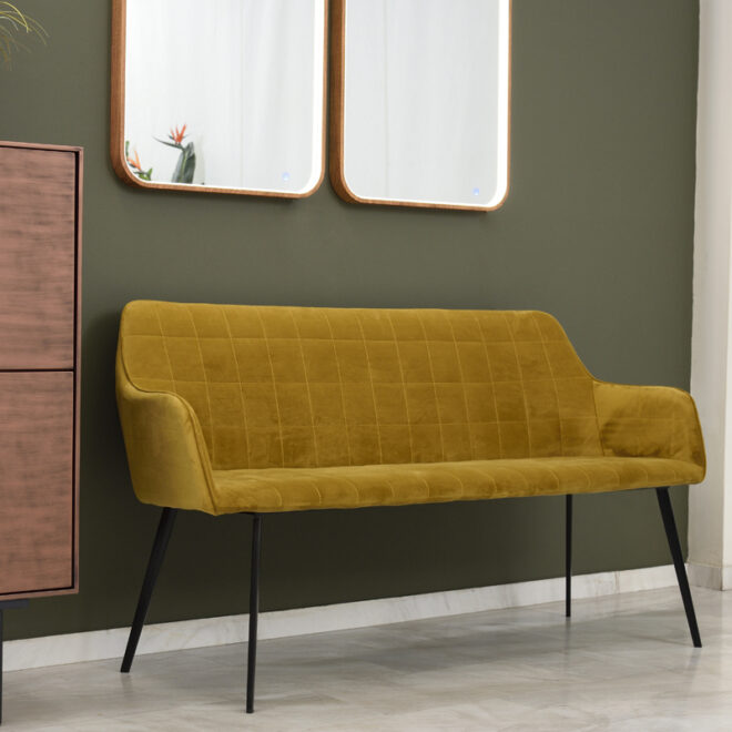 Embrace-kanapedaki-trapezarias-veloudo-bronze|Embrace-karekla-yellow-velvet|Embrace-bench-yellow-velvet-1|embrace-kanapedakii-trapezarias-gkri-veloudo copy