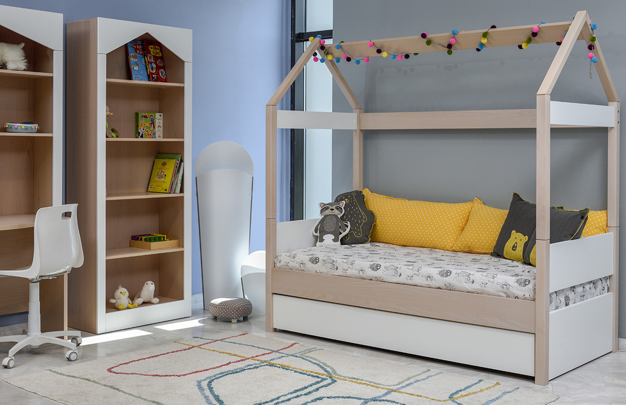 Παιδικό κρεβάτι Montessori με μηχανισμό